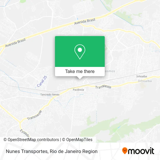 Nunes Transportes map