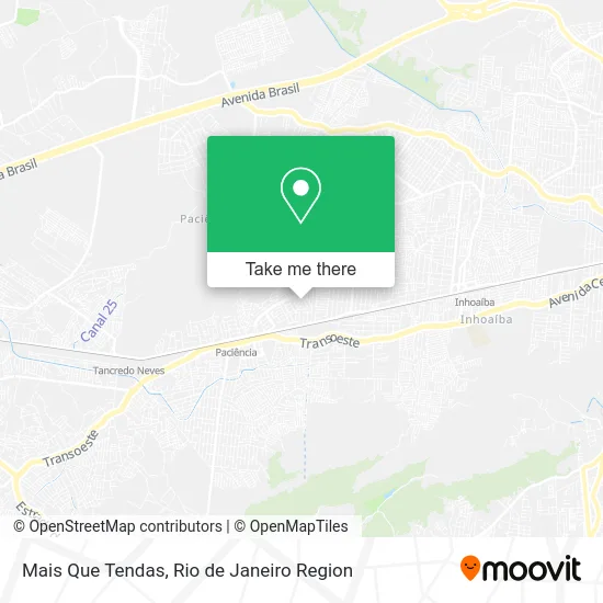 Mais Que Tendas map