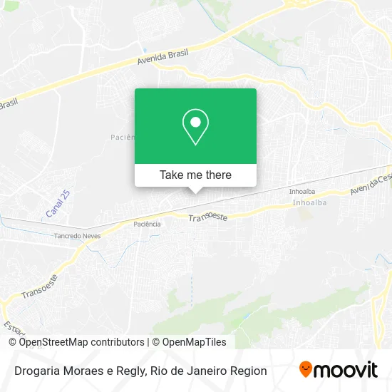 Drogaria Moraes e Regly map