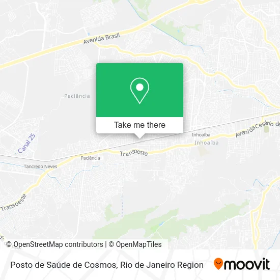 Posto de Saúde de Cosmos map