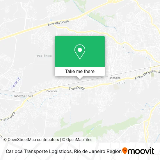 Carioca Transporte Logisticos map