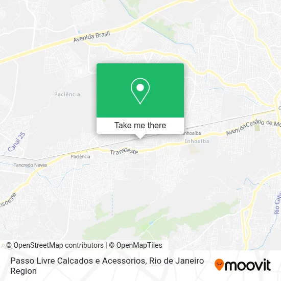 Passo Livre Calcados e Acessorios map