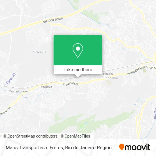 Maos Transportes e Fretes map