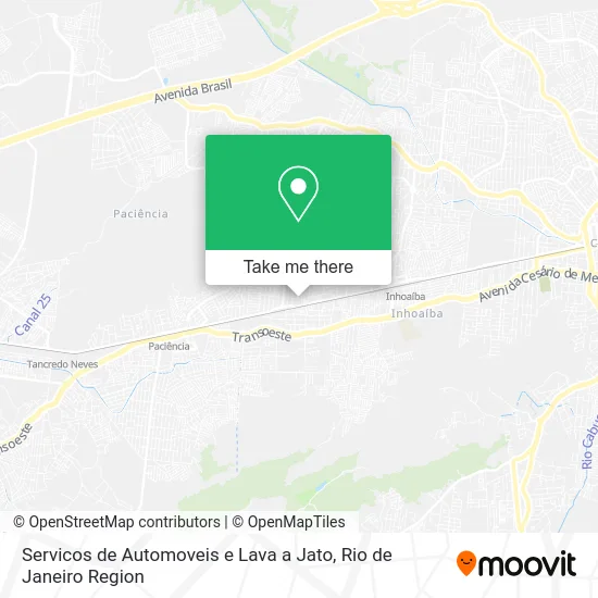 Servicos de Automoveis e Lava a Jato map
