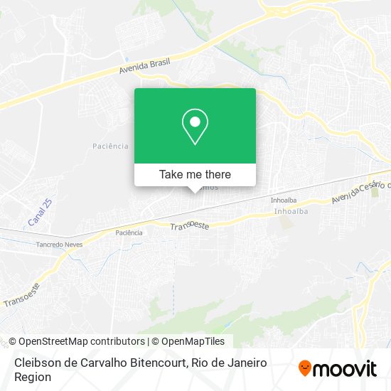 Mapa Cleibson de Carvalho Bitencourt