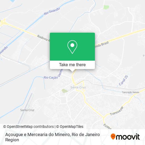 Mapa Açougue e Mercearia do Mineiro