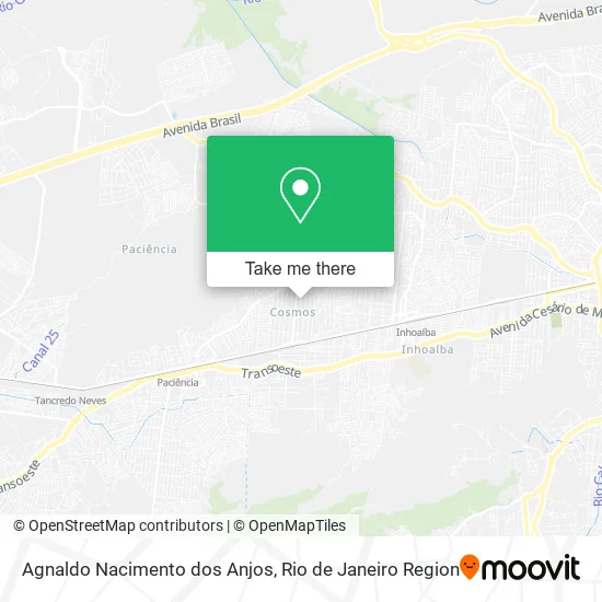Agnaldo Nacimento dos Anjos map