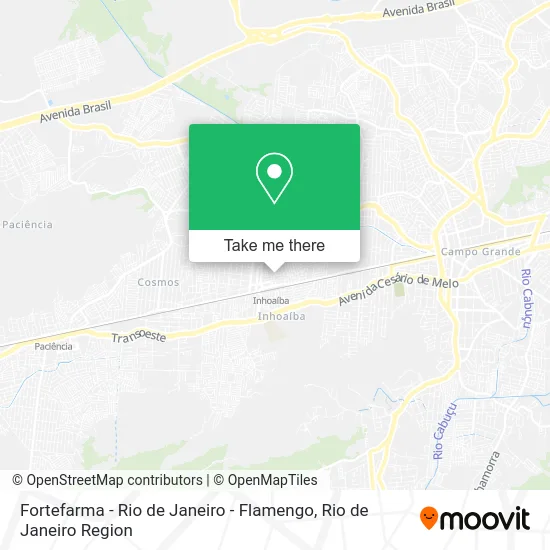 Fortefarma - Rio de Janeiro - Flamengo map
