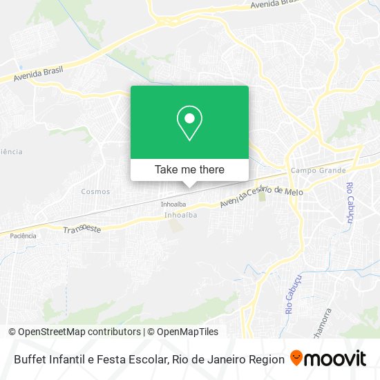 Buffet Infantil e Festa Escolar map