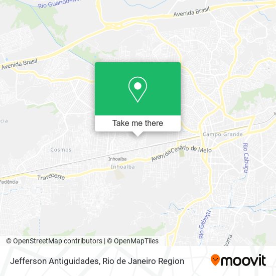 Jefferson Antiguidades map