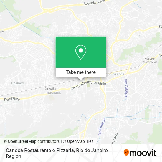 Carioca Restaurante e Pizzaria map