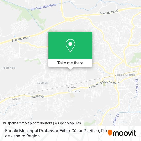 Escola Municipal Professor Fábio César Pacífico map