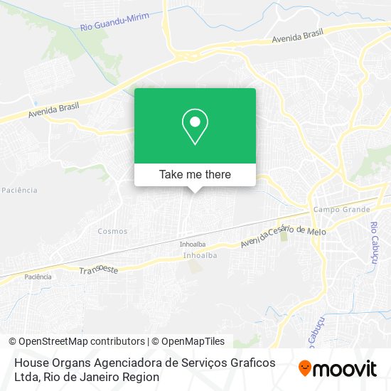 House Organs Agenciadora de Serviços Graficos Ltda map