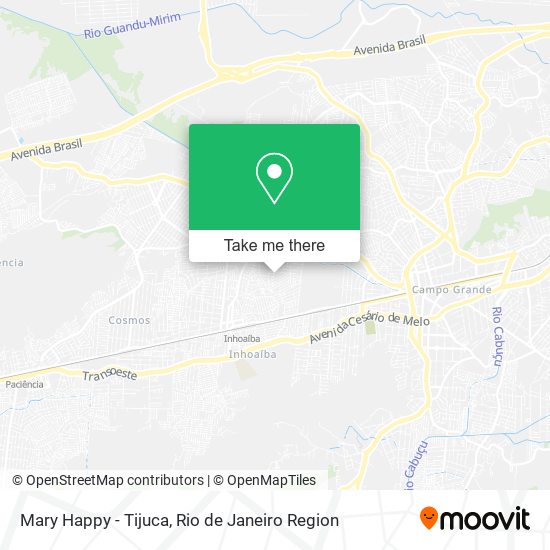 Mapa Mary Happy - Tijuca