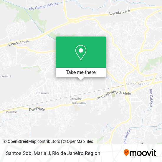 Santos Sob, Maria J map