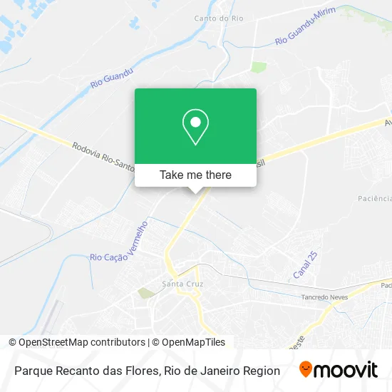 Parque Recanto das Flores map