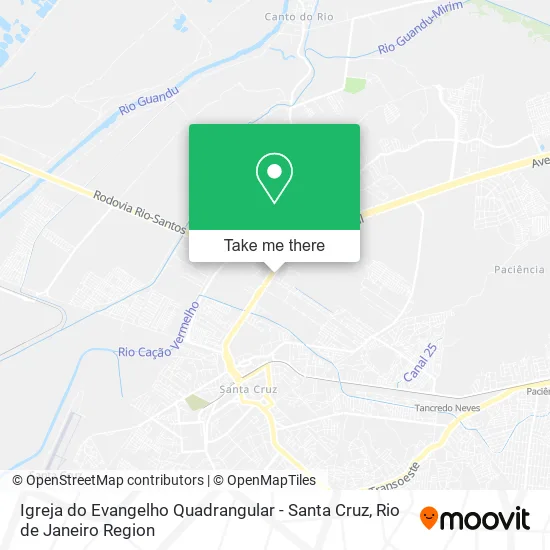 Igreja do Evangelho Quadrangular - Santa Cruz map