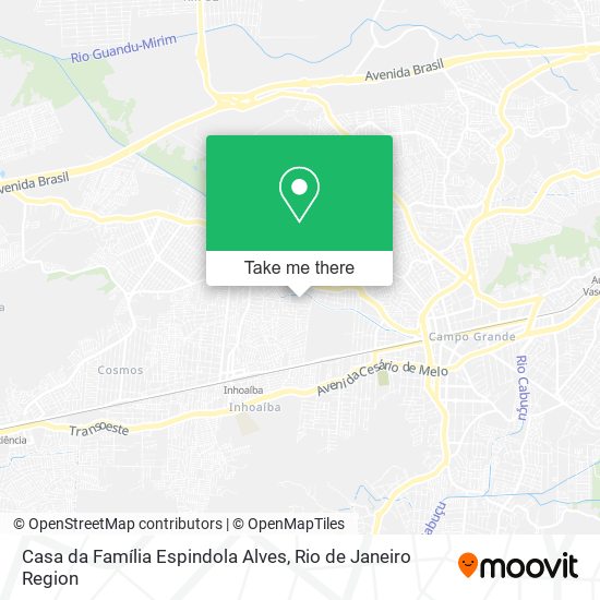 Casa da Família Espindola Alves map