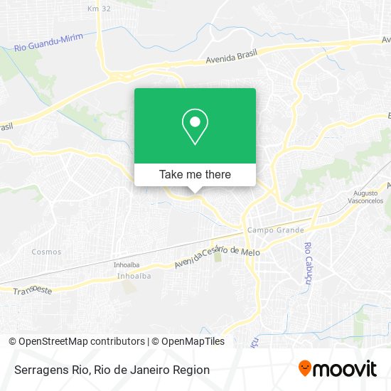 Mapa Serragens Rio