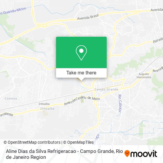 Aline Dias da Silva Refrigeracao - Campo Grande map