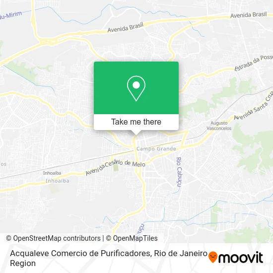 Acqualeve Comercio de Purificadores map