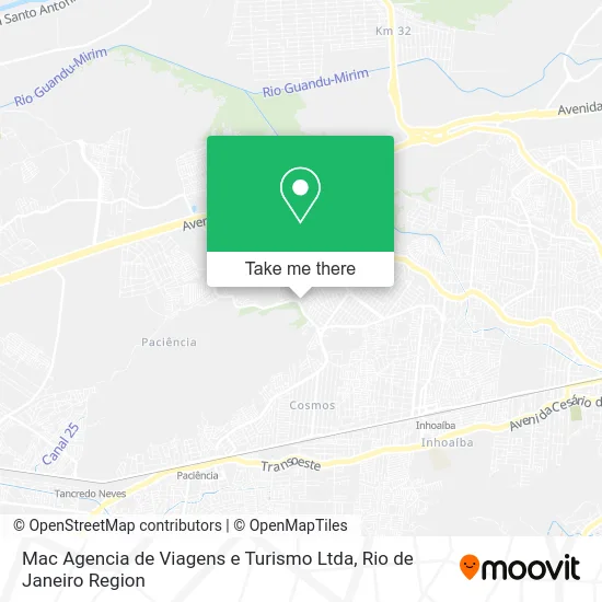 Mac Agencia de Viagens e Turismo Ltda map