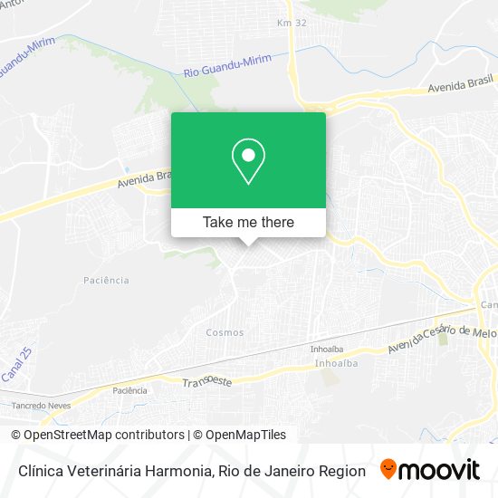 Clínica Veterinária Harmonia map