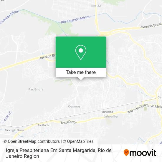 Igreja Presbiteriana Em Santa Margarida map