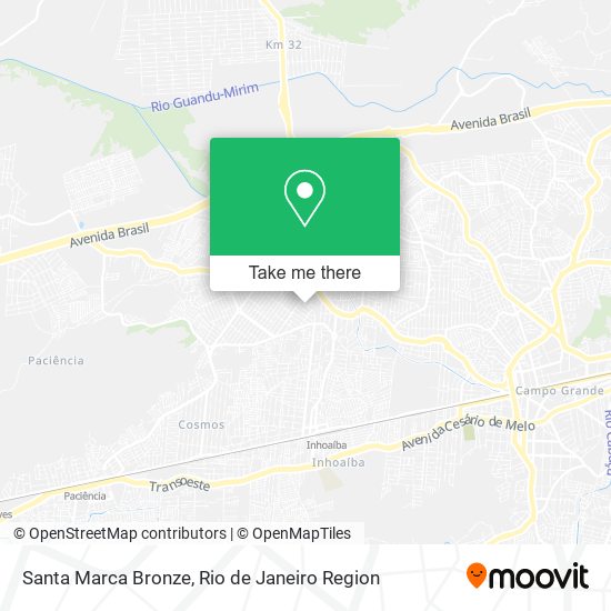 Santa Marca Bronze map