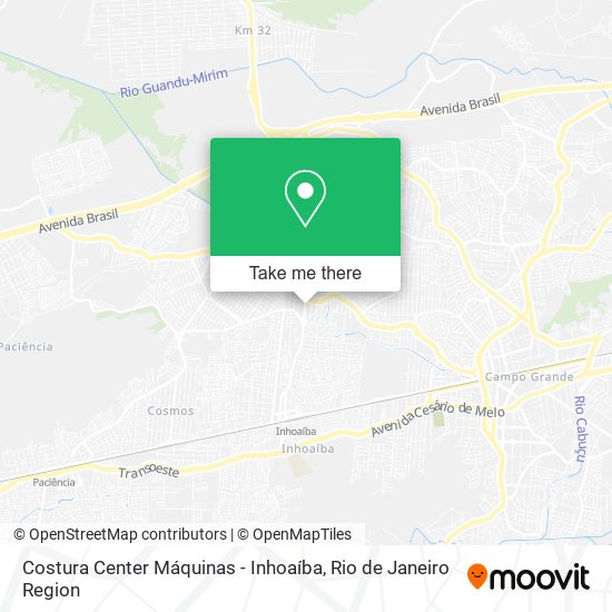 Costura Center Máquinas - Inhoaíba map