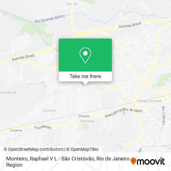 Mapa Monteiro, Raphael V L - São Cristóvão