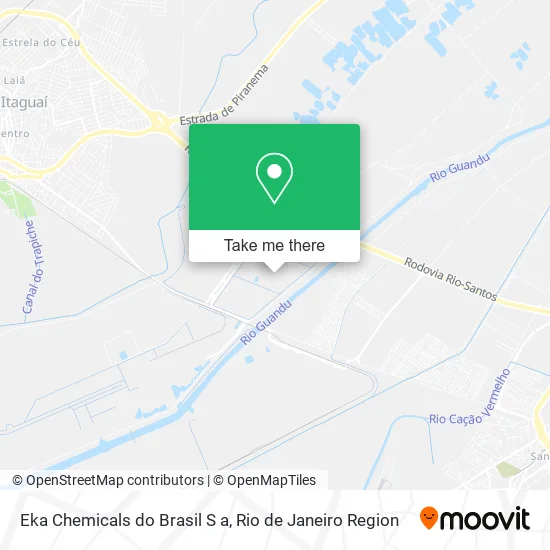 Eka Chemicals do Brasil S a map