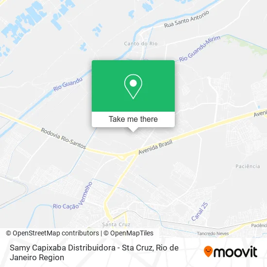 Samy Capixaba Distribuidora - Sta Cruz map