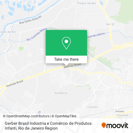 Mapa Gerber Brasil Indústria e Comércio de Produtos Infanti