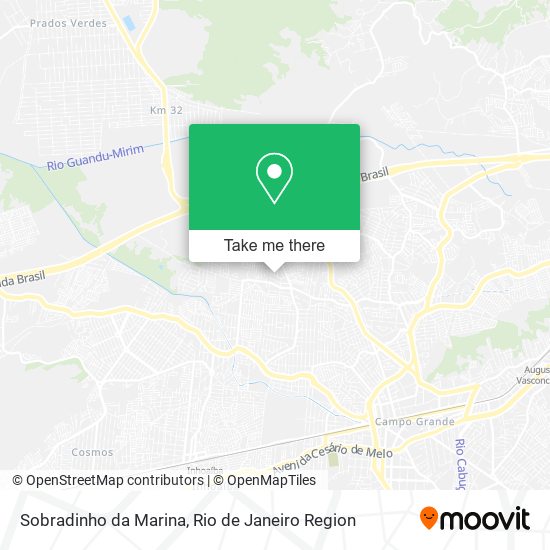 Sobradinho da Marina map