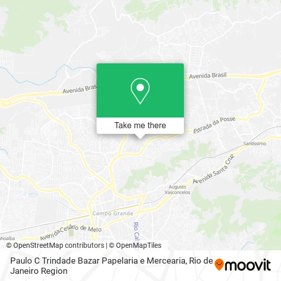 Paulo C Trindade Bazar Papelaria e Mercearia map
