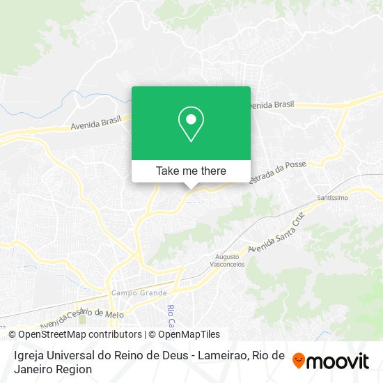 Igreja Universal do Reino de Deus - Lameirao map
