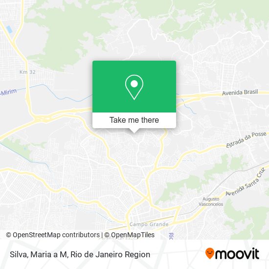 Silva, Maria a M map