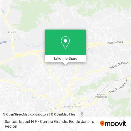 Santos, Isabel N F - Campo Grande map