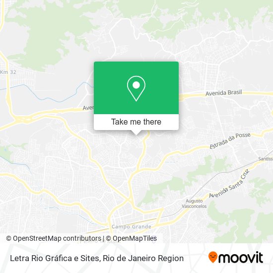 Letra Rio Gráfica e Sites map