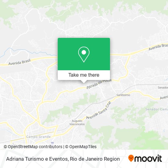 Mapa Adriana Turismo e Eventos