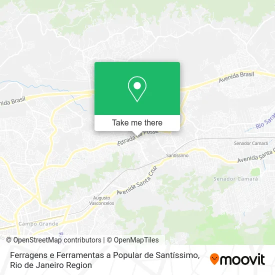 Ferragens e Ferramentas a Popular de Santíssimo map