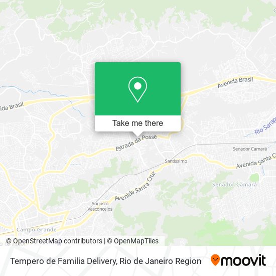 Tempero de Familia Delivery map