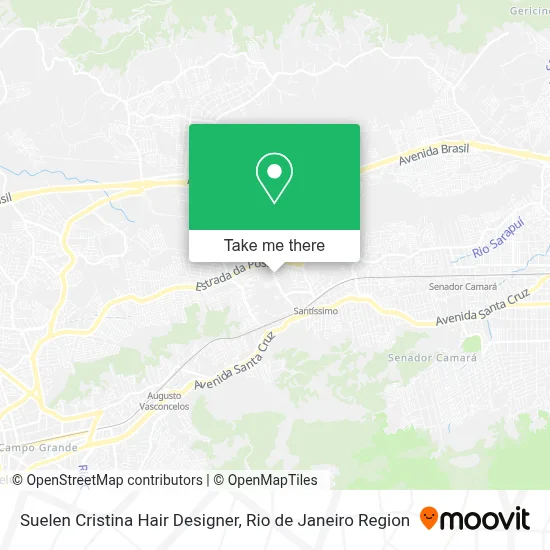 Suelen Cristina Hair Designer map