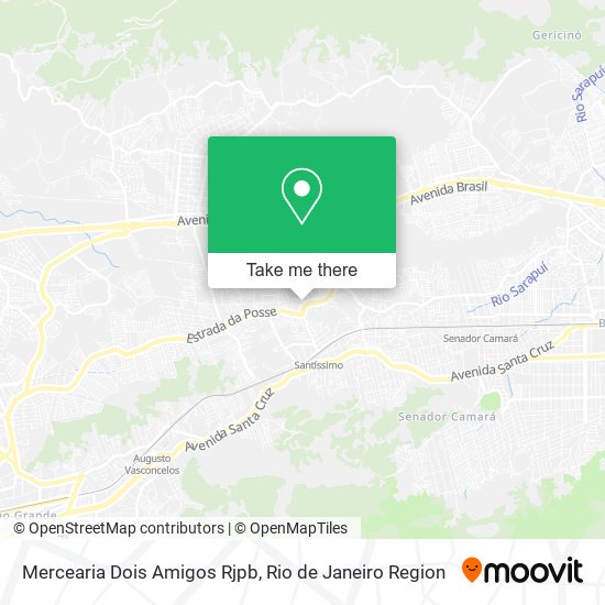 Mapa Mercearia Dois Amigos Rjpb