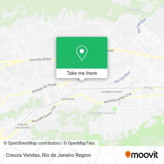 Creuza Vendas map