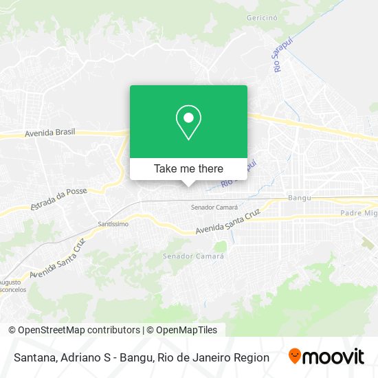 Santana, Adriano S - Bangu map