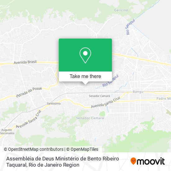 Assembléia de Deus Ministério de Bento Ribeiro Taquaral map