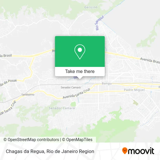 Chagas da Regua map