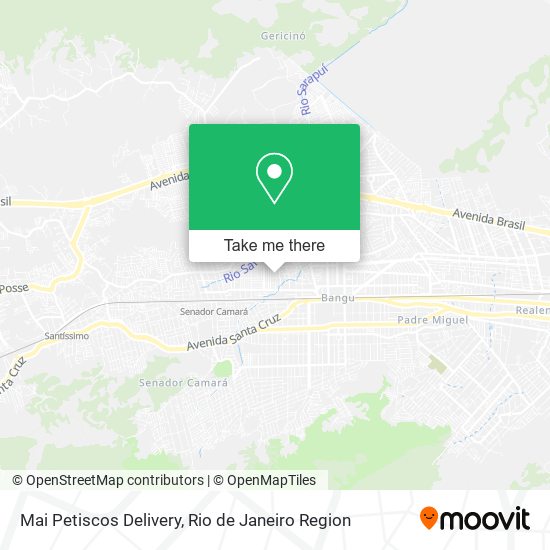 Mapa Mai Petiscos Delivery